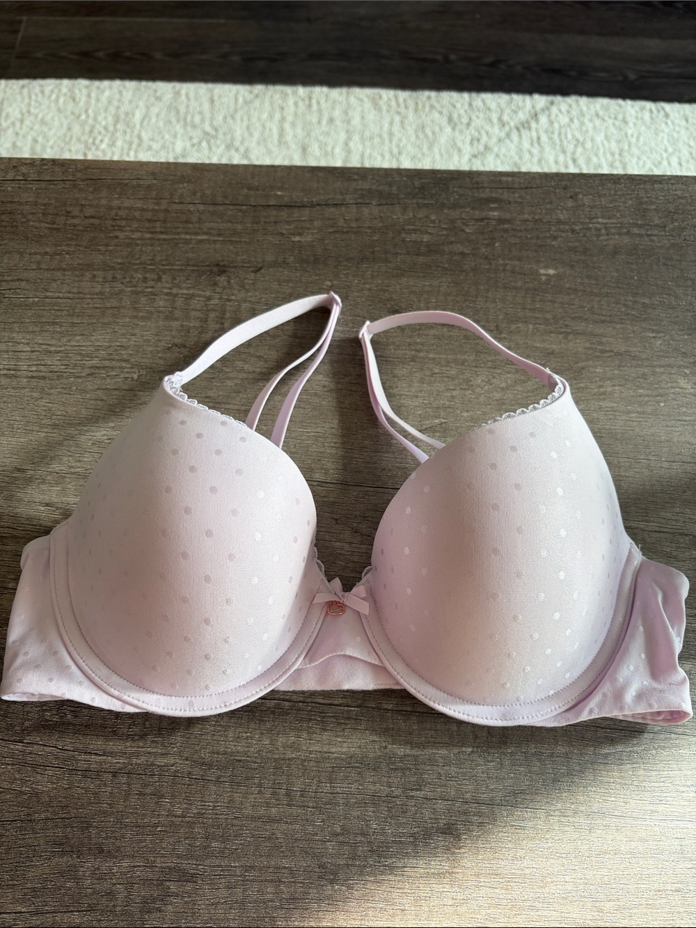 Victoria's Secret Light Purple Padded Dot-Texture Bra